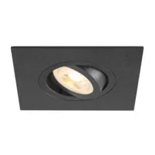 NEW TRIA 75 XL DL vierkant zwart 1xGU10
