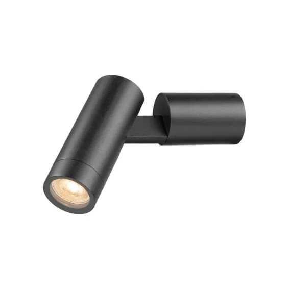 S-TUBE wand rond zwart 1xGU10 - Afbeelding 3
