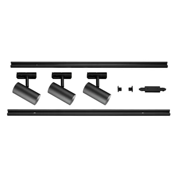 NOBLO SPOT SET zwart 1xLED 2700K 1-fase